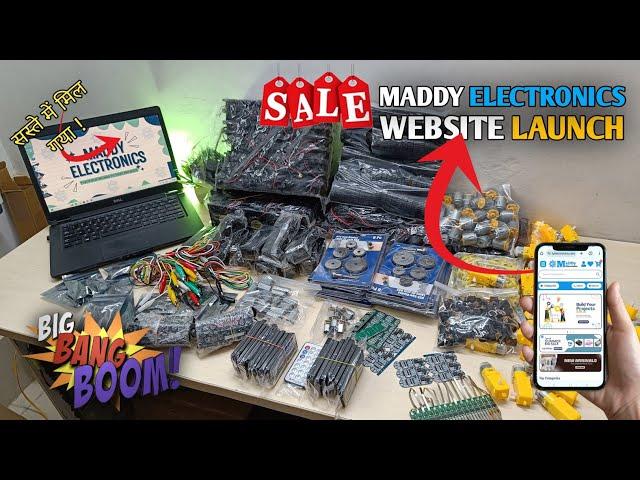 MaDDy Electronics Website Launch | New Electronics Components Unboxing | Unboxing Electronic Parts