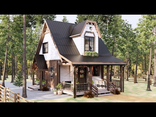 8x8m (26'x26')  AMAZING Cottage House| Cozy & Charming