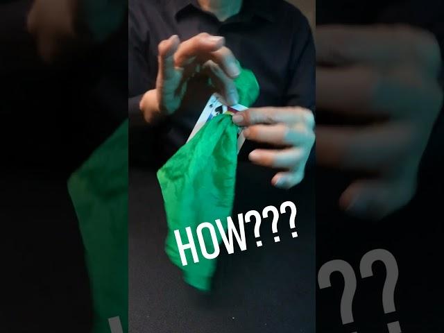 HOW?? SILK THRU CARD - EASY MAGIC TRICK, LESSON SOON!