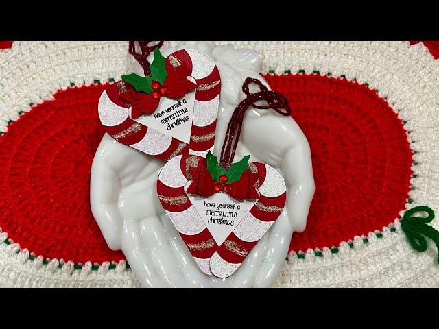 Saturday Morning Makes: Ep 28-2024: My Creative Time Candy Cane Heart Tags ️