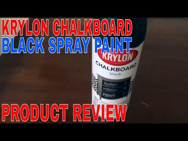   How To Use Krylon Chalkboard Black Spray Paint Review 