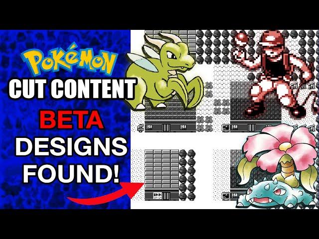 Beta Design of Pokemon Red & Blue | Pokemon Cut Content