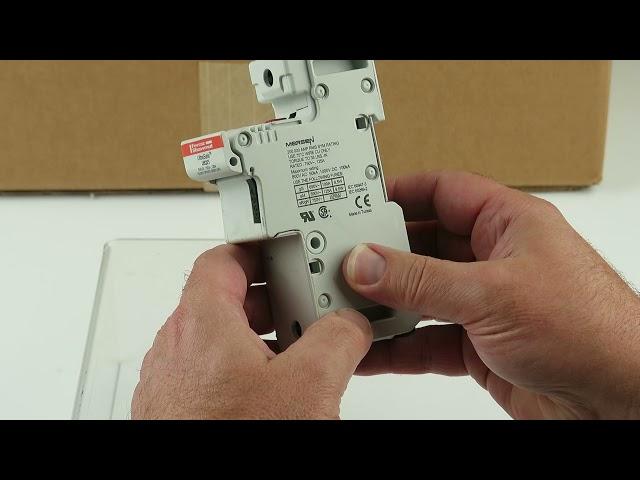 G26021 - Mersen US221 "Finger Safe" Dinrail Mount Fuse Holder