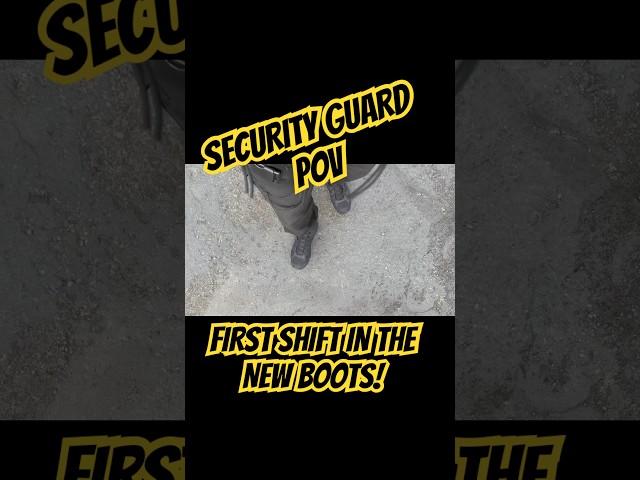 First shift down! #viralvideo #securityguard #securityguardtraining #whattowear