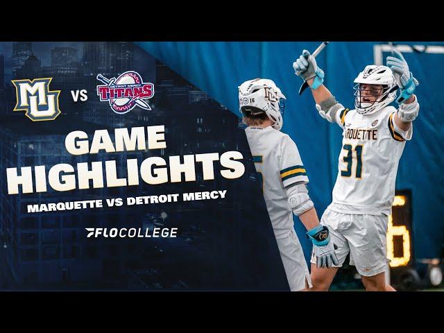 Golden Eagles roll to 16-6 win over Detroit Mercy | Highlights (2/8/2025) | Marquette Men's Lacrosse