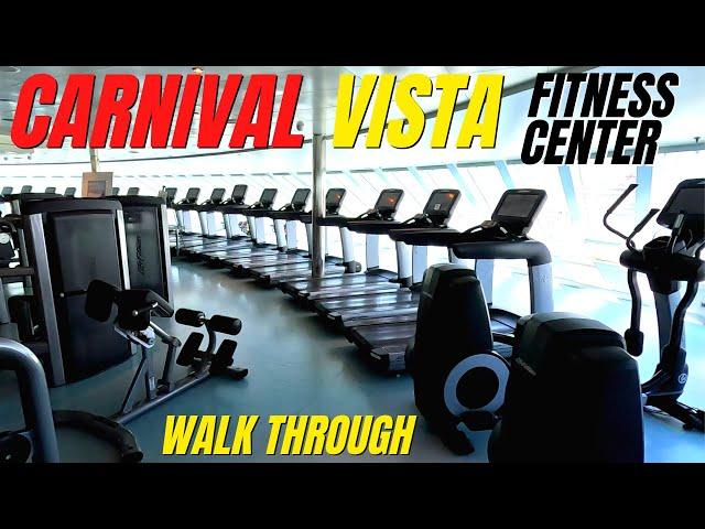 Carnival Vista Gym Tour  Cloud 9 Fitness Center Walk Through