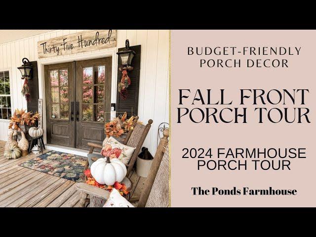 Fall Front Porch Decor Tour 2024: Budget Friendly Porch Decor