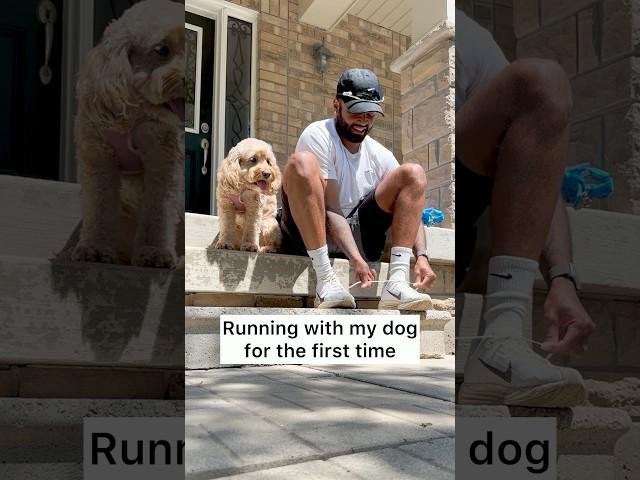 Running With My Dog For The First Time 