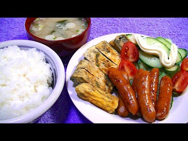 【一人deごはん】Let’s eat！定番！昼ごはんのおかず「卵焼き＆焼きソーセージ（シャウエッセン）」