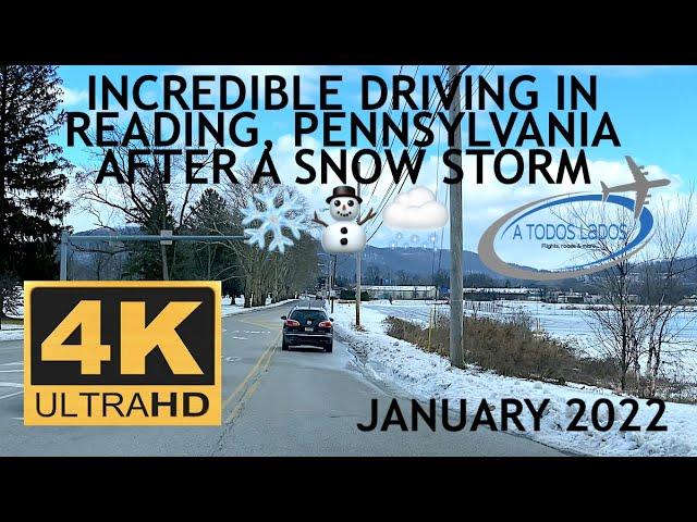 4K DRIVING IN READING PENNSYLVANIA - ROADTRIP TEMPLE & MUHLENBERG