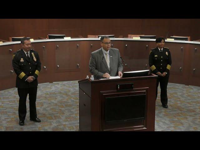 Press Conference - Announcement of New Police Chief