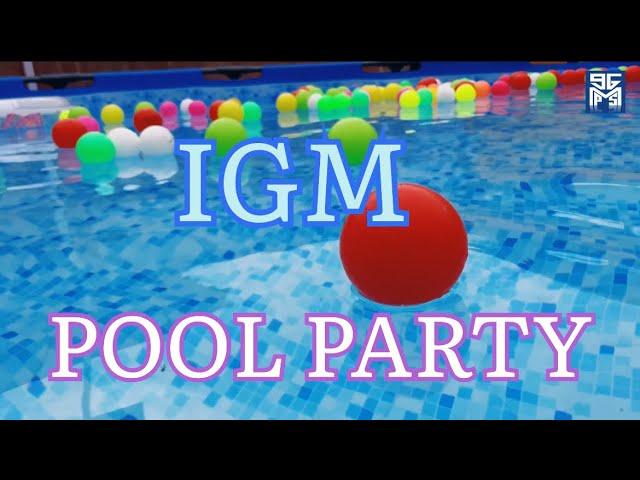 Pool party in IGM school ‍️