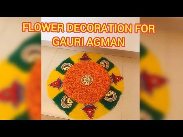 Flower Decoration for Gauri Agman/ Mahalakshmi Pujan