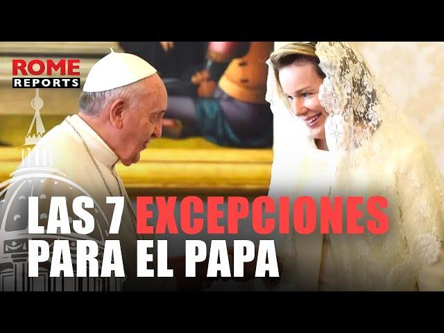 ¿Quiénes son las únicas siete mujeres que pueden vestir de blanco ante el papa?