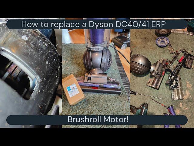 Dyson DC40/41/More Brushroll Motor Replacement how-to! Replace a burnt out motor for cheap