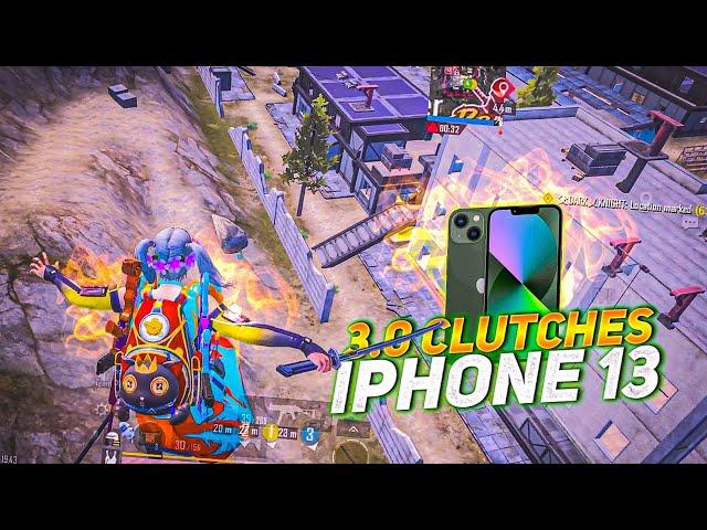 3.0  IPHONE 13 SMOOTH + EXTREME PUBG/BGMI TEST 2024 5 FINGER GAMEPLAY