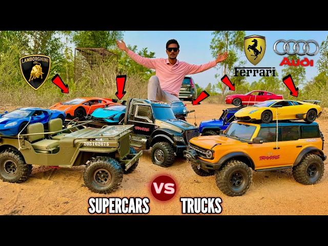 RC Biggest Traxxas Ultimate Truck Mud Ramp Testing - Chatpat toy TV