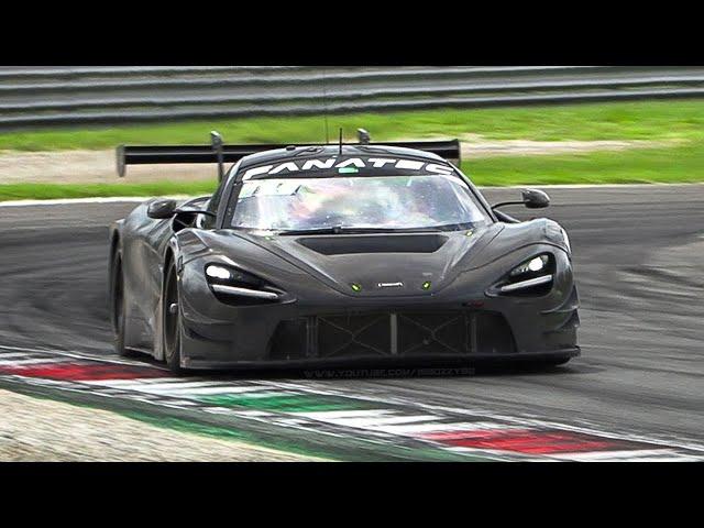 McLaren 720S GT3 EVO 2023 Testing at Monza Circuit!