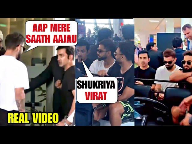 Virat Kohli did this for Gautam Gambhir at Kanpur Airport won everyone's heart |