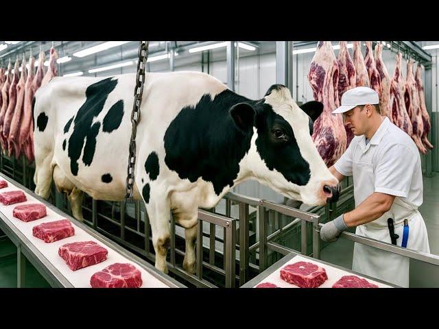 How BEEF is PRODUCED  | MEAT MEGAFACTORY 