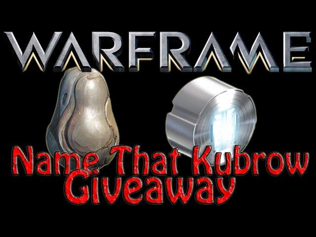 Warframe - Name That Kubrow giveaway (now ended)