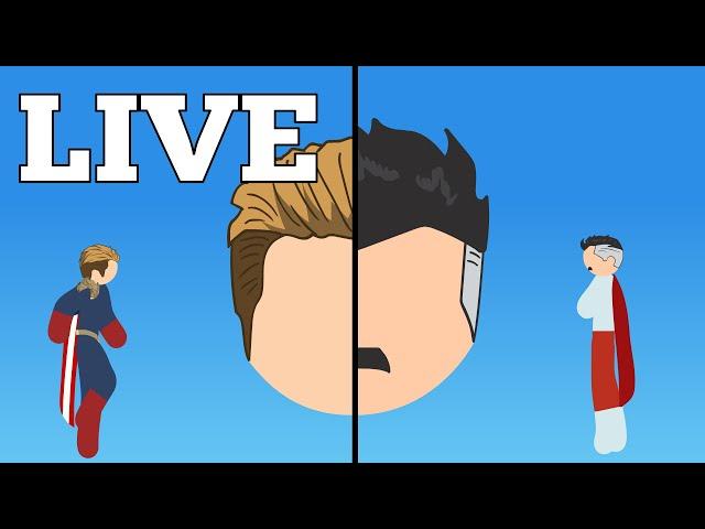  LIVE ANIMATING - PT/EN - Omni-Man Vs Homelander - Heads