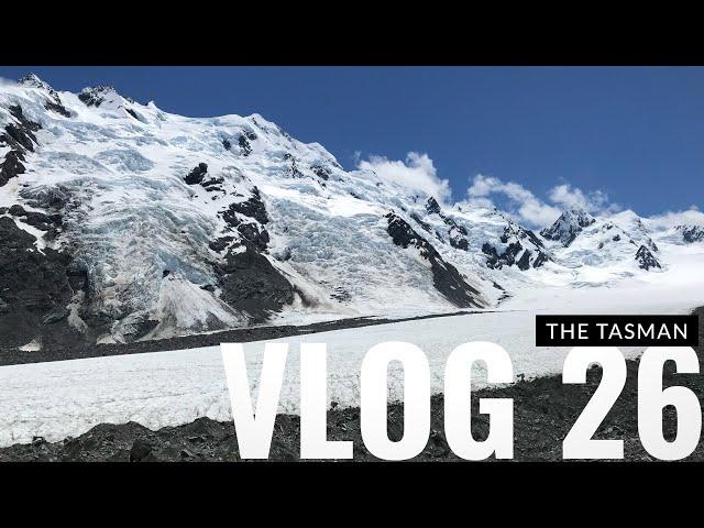 Walking up the Tasman Moraine & Glacier, Aoraki Mount Cook, New Zealand