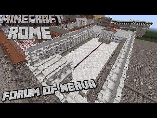 Minecraft Rome Project - Update #5 - Forum of Nerva