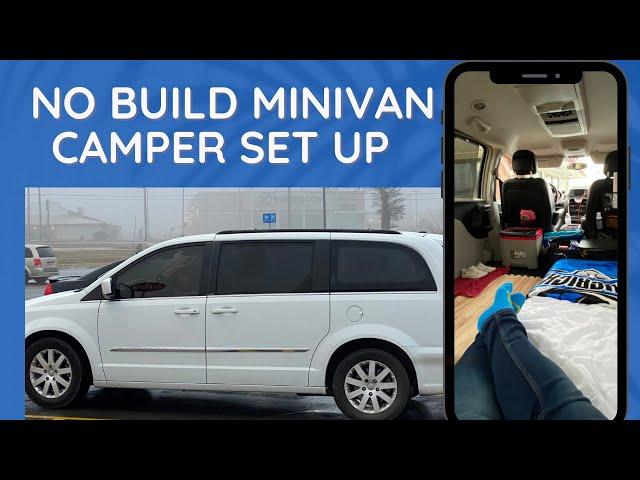 No Build Minivan Camper Set Up - Town & Country