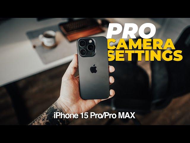 The BEST iPhone 15 Pro Camera Settings - Turn into a PRO!