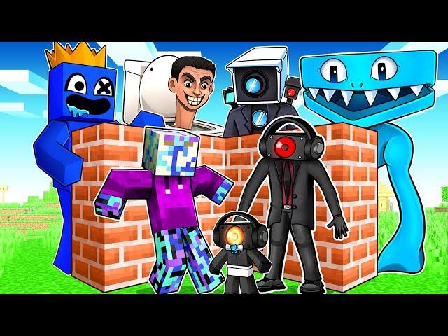 Build to SURVIVE with SPEAKER FAMILY in Minecraft!