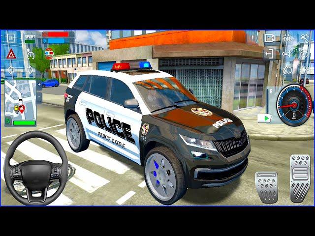 Skoda Jeep Polis arabası oyunu 4K #10 | Police Sim 2022 Game - Android Gameplay 4K