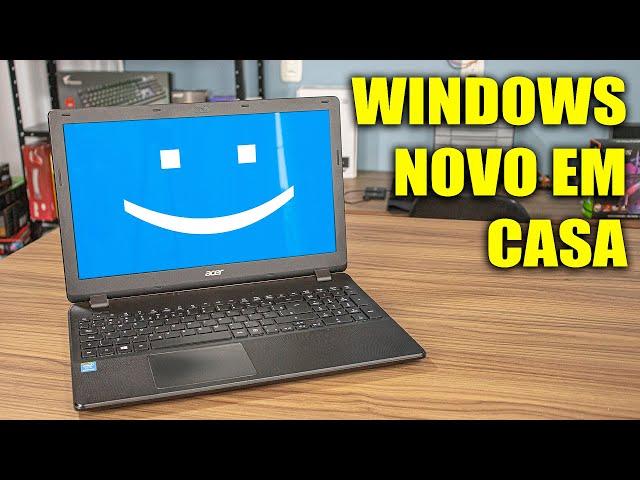 FORMATANDO O WINDOWS DA FORMA MAIS SIMPLES EM CASA (Detalhado)