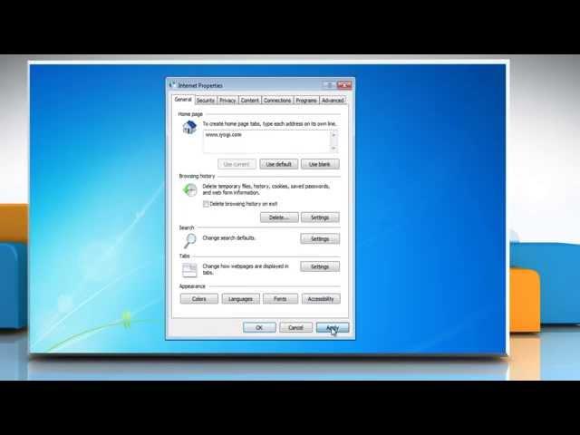 How to change Home Page in Internet Explorer®