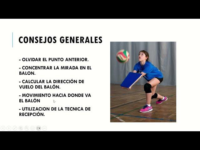 Recepción voleibol (consejos)