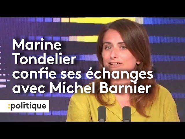 Nouveau Gouvernement : Marine Tondelier confie ses échanges avec Michel Barnier