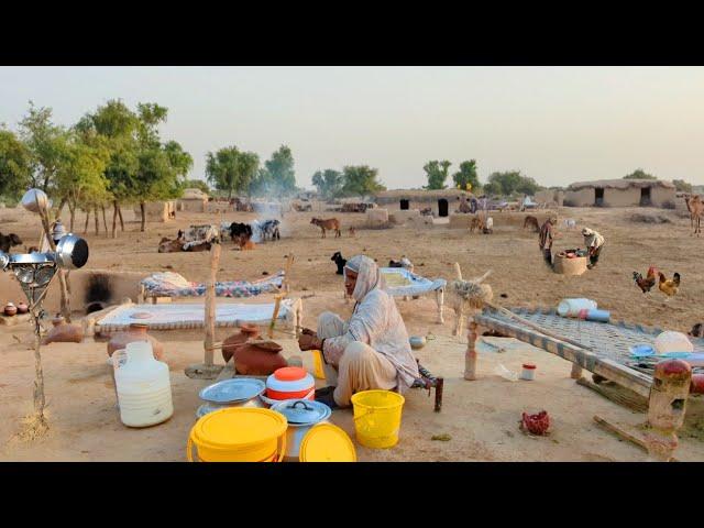 Desert Woman village life in Punjab | Morning Routine in Desert People | Desert Last village