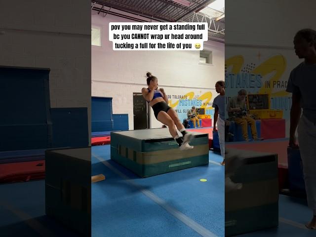 How to do a Standing Full ️ #shorts #backflip #cheerleading #tumbler #backtuck #cheer #tumbling