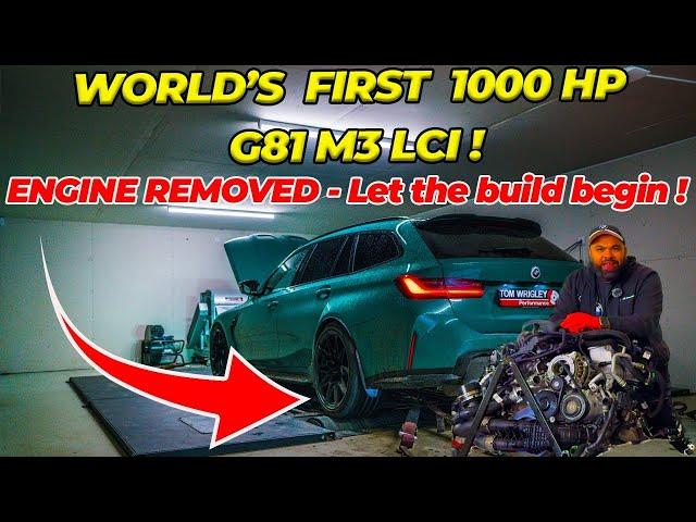 World’s First 1000HP BMW G81 M3 LCI—Engine Removed to Begin the Ultimate Build!