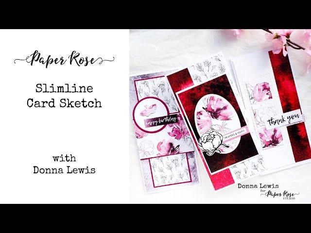 Paper Rose Studio | Card Sketch Slimline Cards