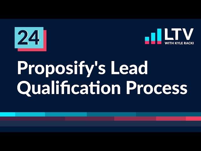 The Exact Lead Qualification Process We Use at Proposify | Ep 24