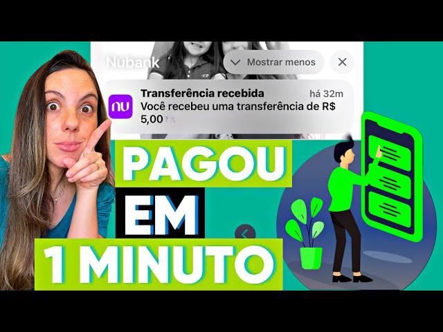 APP PAGOU EM 1 MINUTO NO PIX - app de renda extra 2024