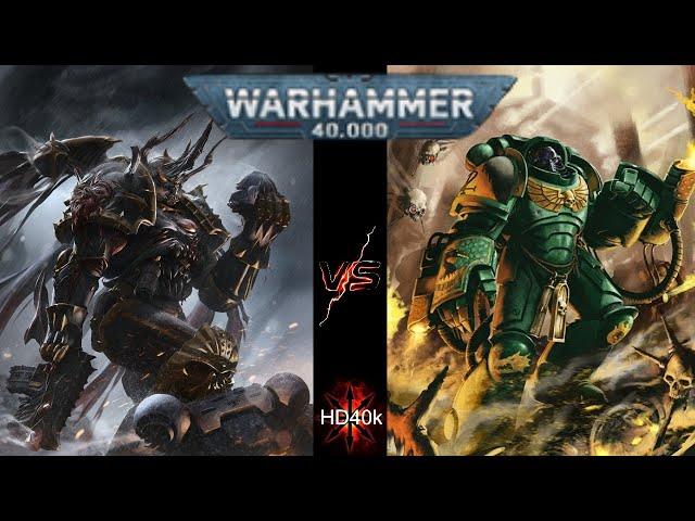 Black Legion Chaos Space Marines Vs Salamanders Space Marines Warhammer 40k 2000 Point Battle Report