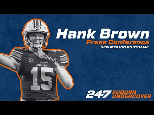 Auburn QB Hank Brown | New Mexico postgame