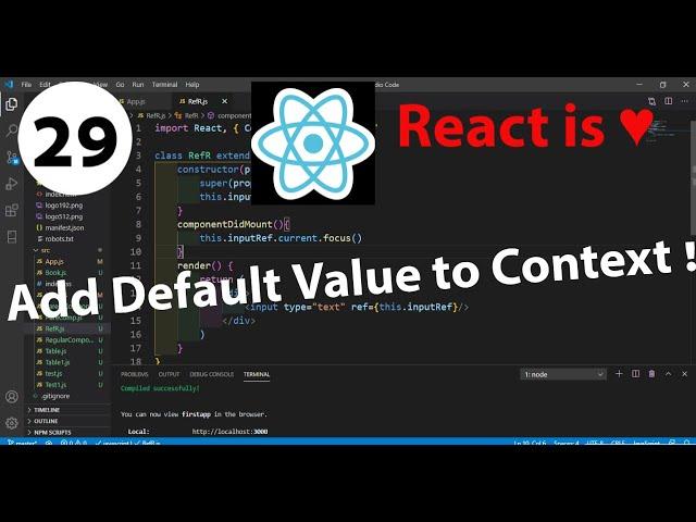 29 - How to add Default Value to Context in React