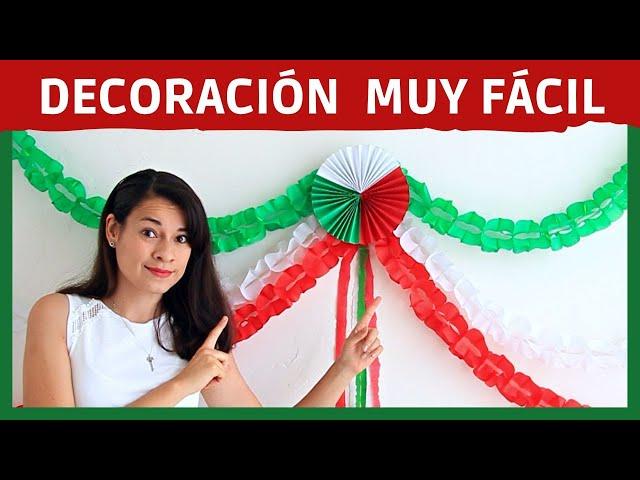 🟢𝗗𝗲𝗰𝗼𝗿𝗮𝗰𝗶𝗼́𝗻 para 𝗙𝗜𝗘𝗦𝗧𝗔𝗦 𝗣𝗔𝗧𝗥𝗜𝗔𝗦 | Manualidades | Diy | Adornos para 𝟭𝟱 𝗱𝗲 𝘀𝗲𝗽𝘁𝗶𝗲𝗺𝗯𝗿𝗲 guirnaldas