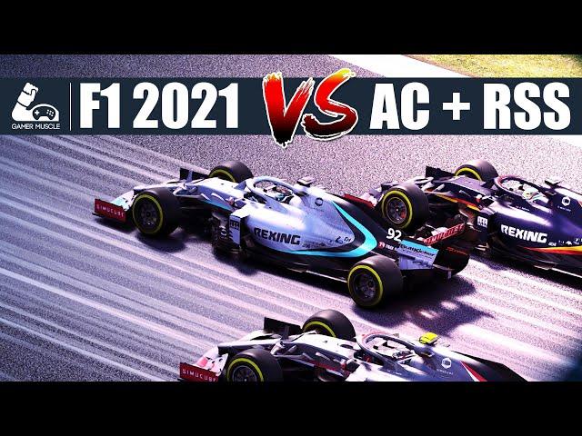 F1 2021 VS The Most Realistic Formula 1 Simulator - Assetto Corsa