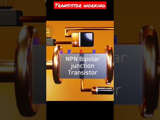 how does work transistor in Hindi//#shorts#animation#transistor