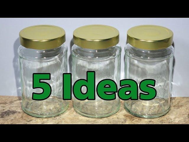 DIY / 5 Best Recycle Ideas From Glass Jars.