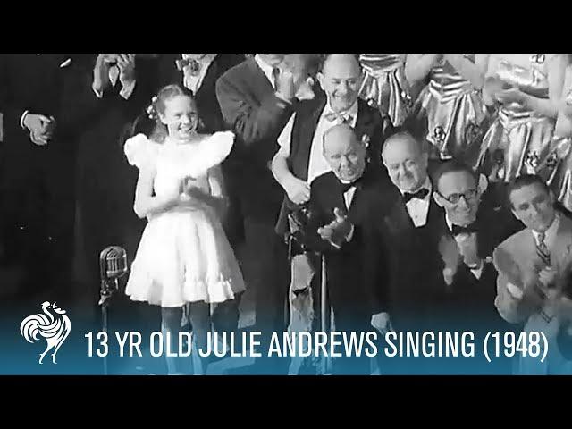 Julie Andrews (Aged 13) Sings for King George VI (1948) | British Pathé